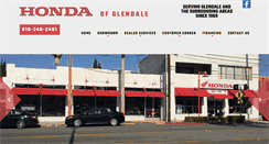 Desktop Screenshot of hondaofglendale.com